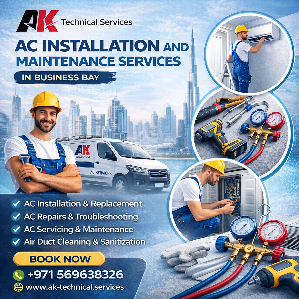 ac installation and maintenance services in business bay