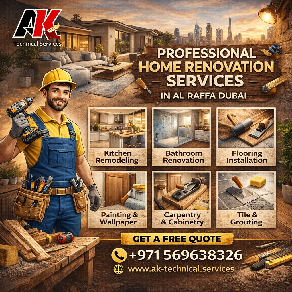 professional home renovation services in al raffa dubai
